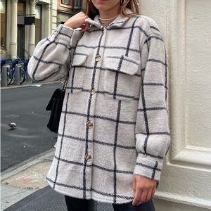 z supply checkered jacket